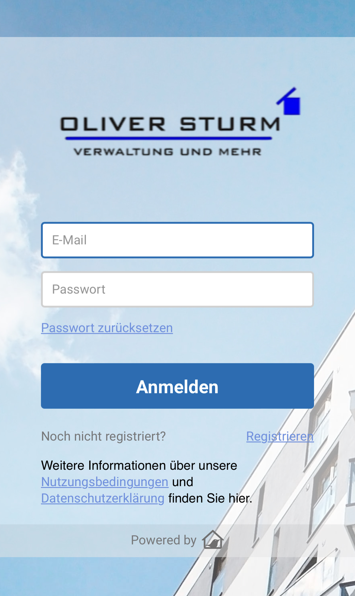 LOGIN - Oliver Sturm App